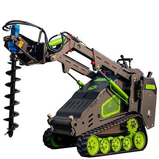 Dieselový smykový nakladač Paddock 3T. Ke stroji je možné upevnit 20 příslušenství.